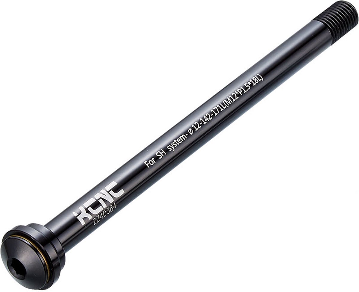 Kcnc Kqr08 Al6061 Boost Shimano/fox Achteras Met Steekas Zwart 12 x 148 mm