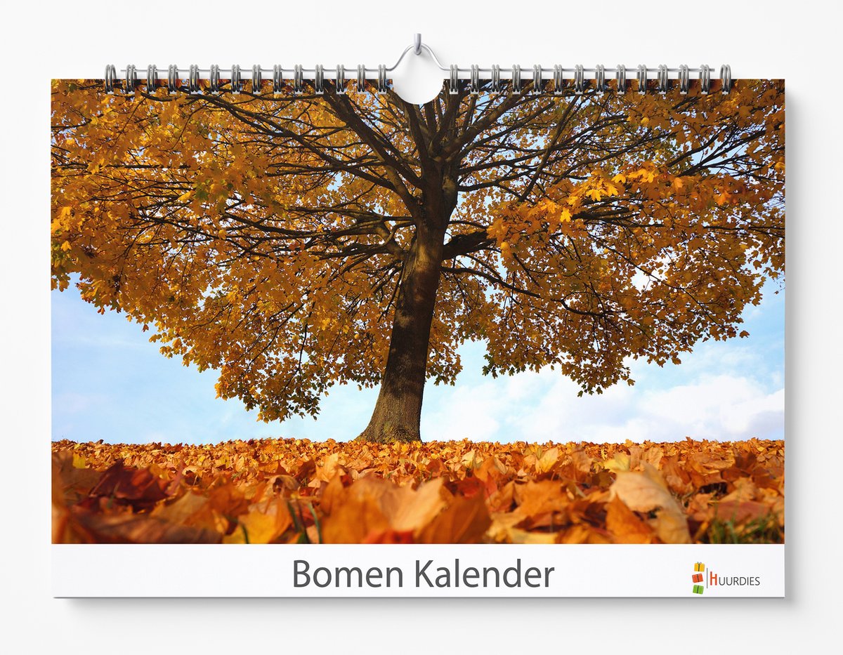 Bomen verjaardagskalender 35x24 cm | Wandkalender | Boomkalender | Bomen kalender | Verjaardagskalender Volwassenen