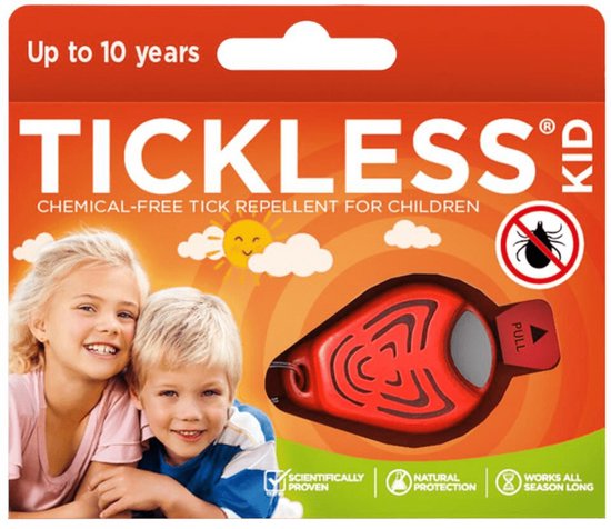 Tickless Kid Oranje 1 stuk houdt je kinderen vrij van teken