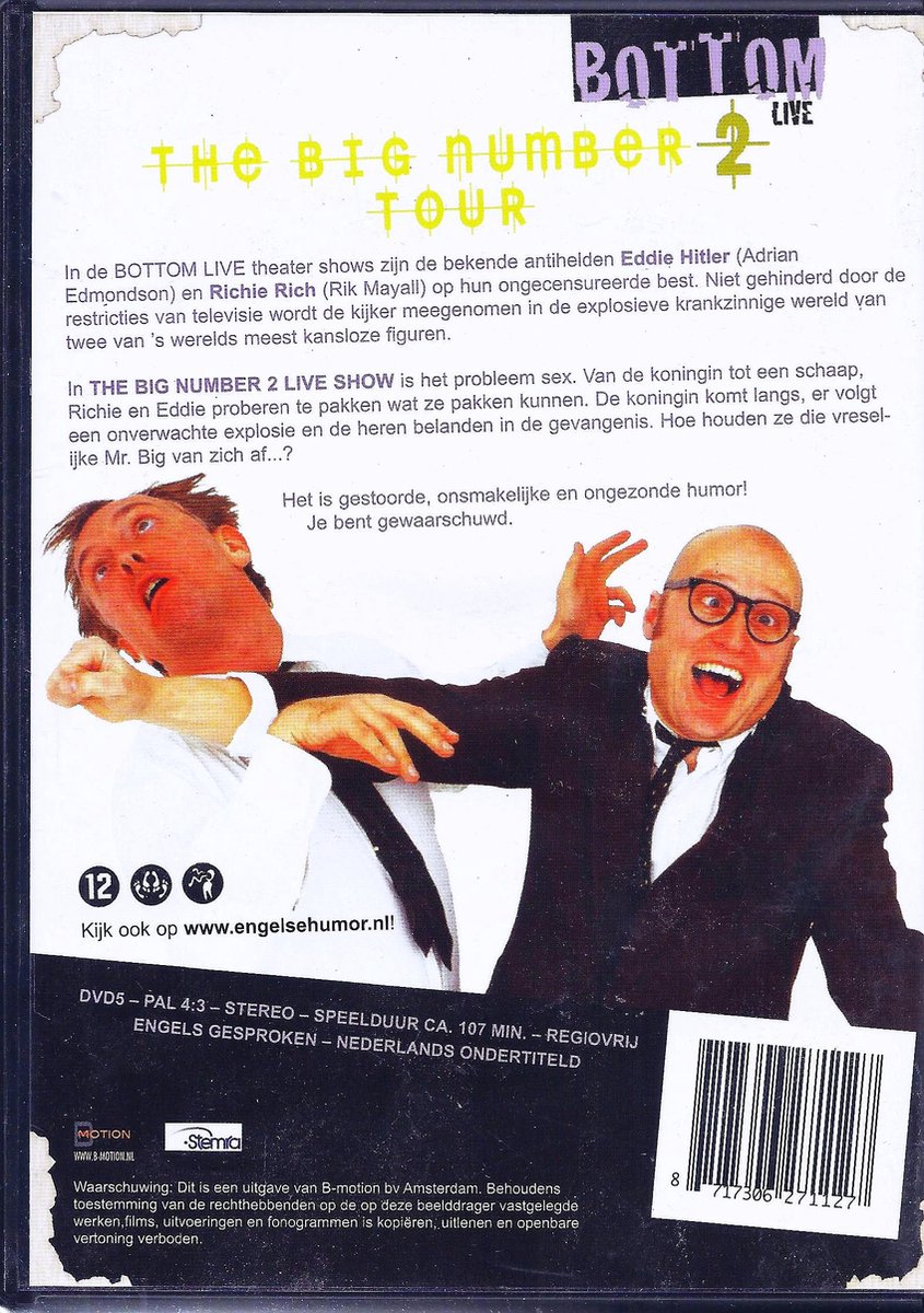 ボトムライブ2 ザ ビッグナンバー2 リックメイヨール エイドリアンエドモンドソン Bottom Live 2 The Big Number 2 Bottom Live: The Big Number 2 Tour—Violent Anti-Monarchy Fun