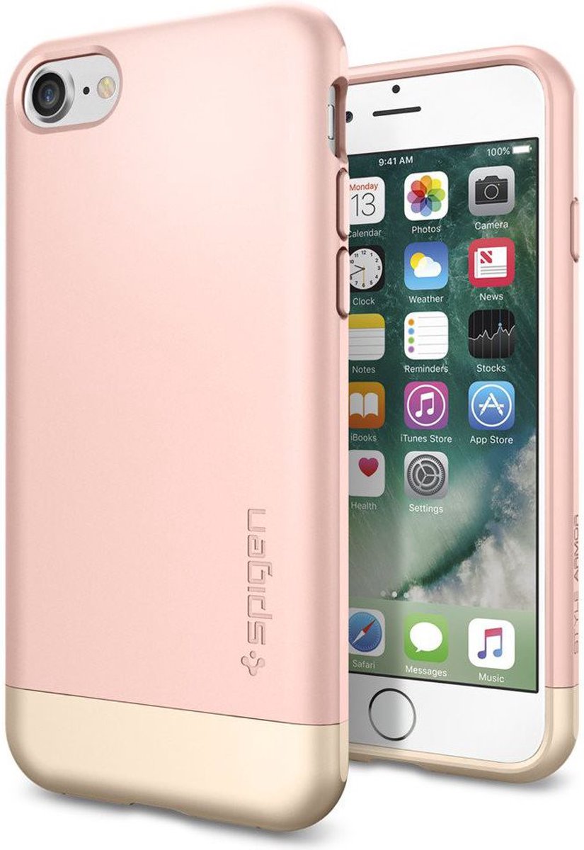 Spigen Style Armor Case Apple iPhone 7 / 8 Roze Goud