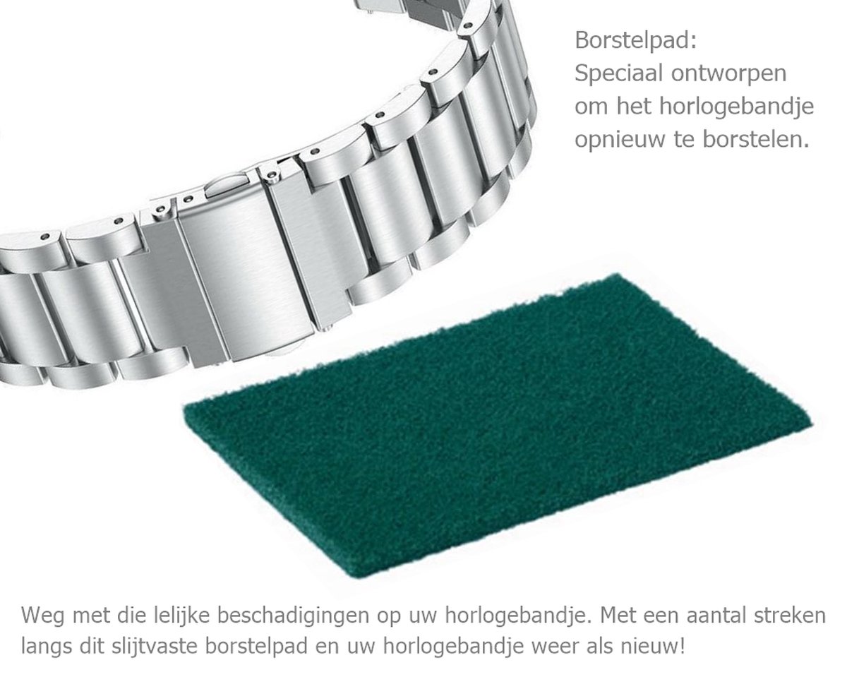 Horlogeband Tool - Borstelpad Slijtvast 140x70mm - Weg met de beschadigingen en Hallo ZGAN horlogebandje - De juiste korrel om het borsteleffect toe te passen
