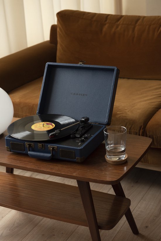 Crosley Cruiser Plus platenspeler - Navy - Bluetooth in/uit — afbeelding 5