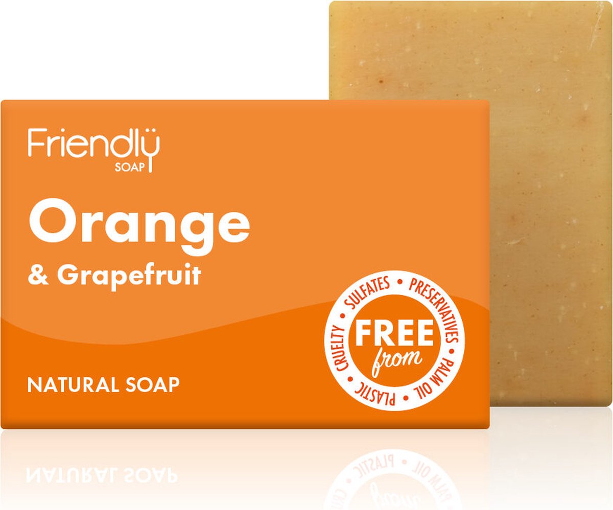 Friendly Soap® | 3 x Orange & Grapefruit Zeepje | natuurlijke zeep | sinaasappel