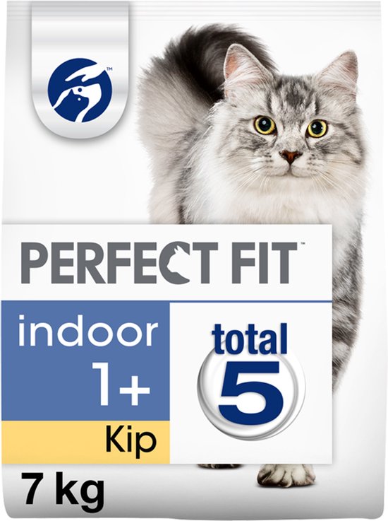Perfect Fit Adult 1+ Indoor Voordeelzak droge brokjes - Katten droogvoer - Kip - 7 kg