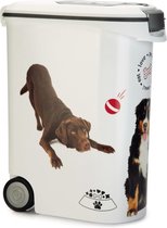 Curver Contenitore Cibo per Cani Dinner is Served con Ruote 35L