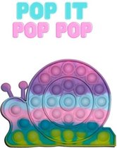 Slak Fidget Toys - Regenboog - Pop it Fidget toy goedkoop