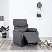 Tv fauteuil donkergrijs stof