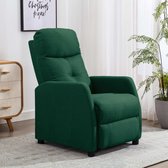 Fauteuil donkergroen stof