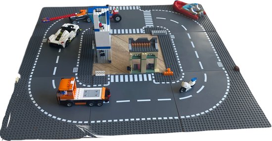 Pro Line - Lego wegplaten - 8 stuks - Lego city - bouwplaat - wegplaat |  bol.com