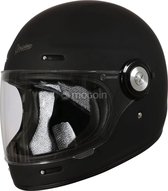 Origine vintage classieke zwarte motorhelm