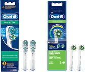 ORAL-B - Opzetborstels - DUAL CLEAN+CROSS ACTION - Elektrische tandenborstel borsteltjes - COMBIDEAL