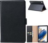 Fonu Premium Leren Boekmodel hoes Samsung Tab A8 - 10.5 inch - Zwart