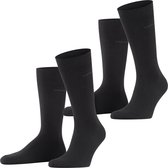 Esprit Basic Uni 2-Pack duurzaam organisch katoen multipack sokken heren zwart - Maat 39-42