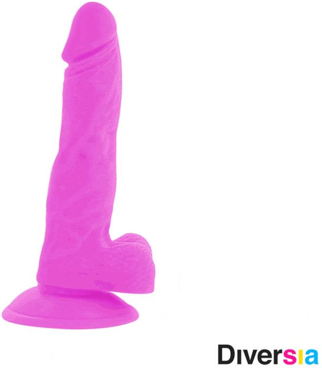 DIVERSIA | Diversia Flexible Vibrating Dildo 18 Cm - Purple