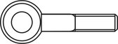 TOOLCRAFT Ringschroeven 15 mm Staal verzinkt M4 50 stuk(s)