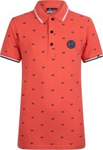 Indian Blue jongens polo t-shirt Pique IBJ Red Orange