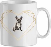 Mok franse bulldog 4.3| Hond| Hondenliefhebber | Cadeau| Cadeau voor hem| cadeau voor haar | Beker 31 CL