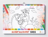 Kleurkalender 35 x 24 cm | Kleurkalender | Verjaardagskalender Volwassenen