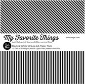 My Favorite Things Papierblok Black & White Stripes 24 vel EP-54