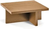 Serax Vincent Van Duysen Rudolph salontafel 70x70cm H30cm eik cognac