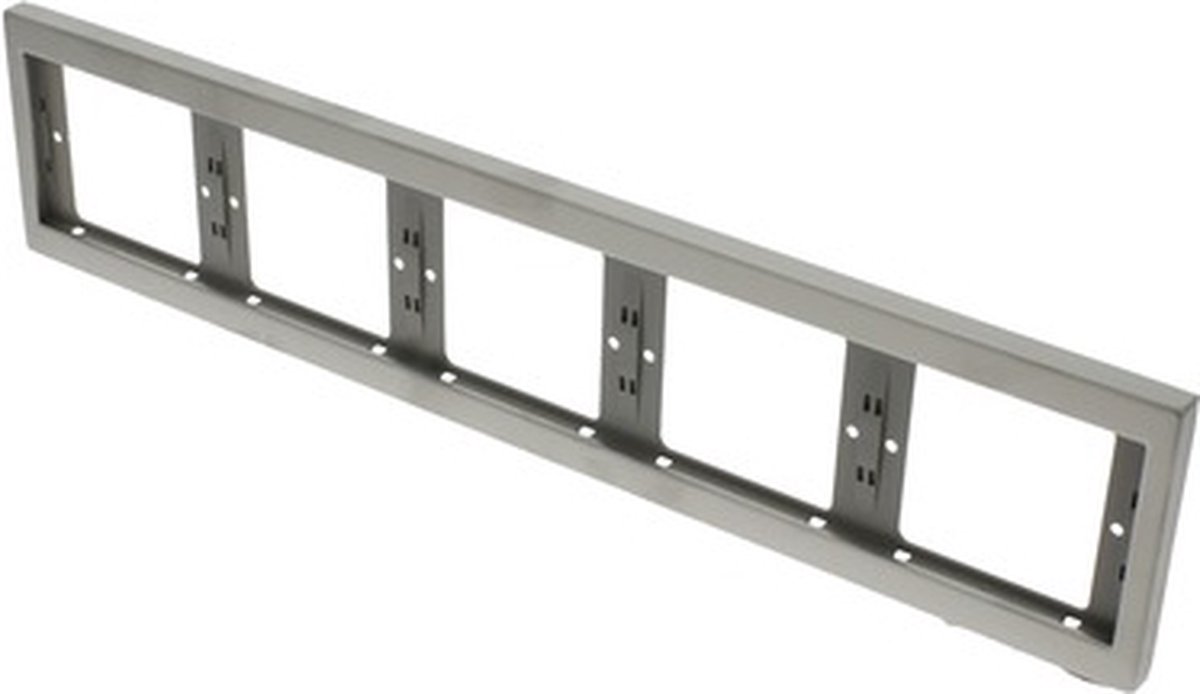 BERKER K5 Afdekraam 5-voudig RVS