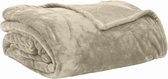 Micro flanel deken - Fleece - Extra groot - 230x250 - Naturel