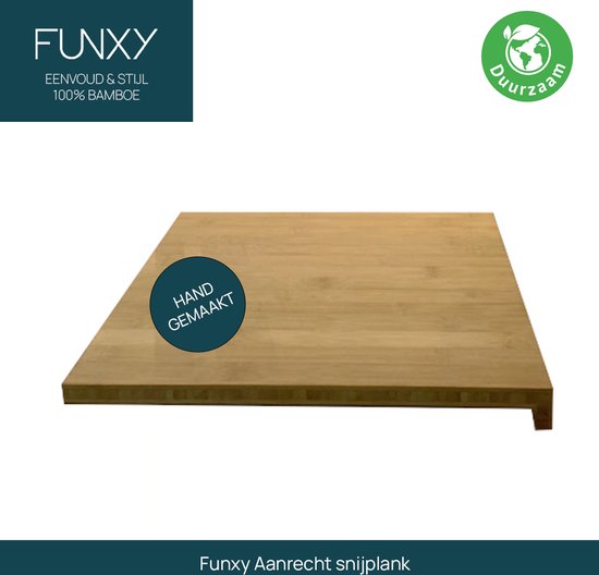 FUNXY-Aanrecht snijplank - handgemaakt - bamboe - snijplank - keuken