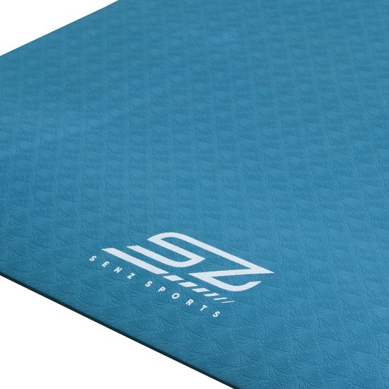 Yogamat - Senz Sports TPE Mat - Blauw van Senz Sports — afbeelding 3