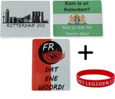 Rotterdam magneten groot formaat 3 stuks - Rotterdam souvenirs