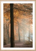 Poster Met Eiken Lijst - Herfst Poster