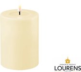 Luxe LED kaars - Crème LED Candle 7.5 x 10 cm - net een echte kaars! Deluxe Homeart