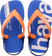 Havaianas Baby Logomania Unisex Slippers - Begonia Orange/ Begonia Orange - Maat 25/26