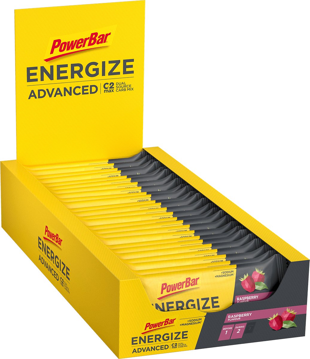Powerbar Energize Advanced Bar (25x55g) Raspberry - Energiereep
