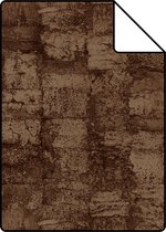 Proefstaal Origin Wallcoverings behang met structuur glanzend koper bruin - 347358 - 26,5 x 21 cm