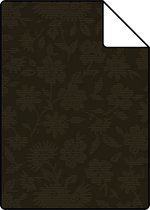 Proefstaal Origin Wallcoverings behang bloemen zwart - 345440 - 26,5 x 21 cm