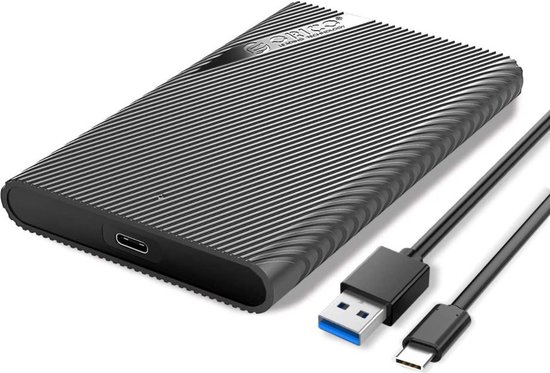 ORICO - USB3.0 Behuizing voor 2'5" SATA HDD/SSD / UASP / 10 Gbit/s / Toolfree - Zwart - Model: 2521C3