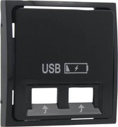 Q-LINK S2 Afdekplaat 2x USB antraciet