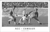 Walljar - NEC - Cambuur '67 - Zwart wit poster met lijst