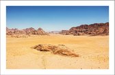 Walljar - Woestijn In Jordanië - Muurdecoratie - Poster