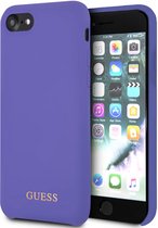 Guess Silicone Back Case - Geschikt voor Apple iPhone 7/8 (4.7") - Paars