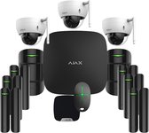 Méga kit de système d'alarme Ajax avec 3 Caméras dôme WiFi Full HD Dahua