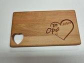 Ontbijtplank - Opa - Ontbijt - Keuken - Beuken - Serveerplank - Cadeau - Verjaardag