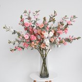 Zijden Boeket – 90 cm hoog – 10 stelen - doe-het-zelf boeket – DIY – alle kunstbloemen los geleverd – Lente – multi color – Kunstbloemen - nep bloemen - nepbloemen - kunstplanten