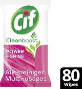 Cif CleanBoost Power & Shine Citroen Allesreiniger Doekjes - 80 doekjes