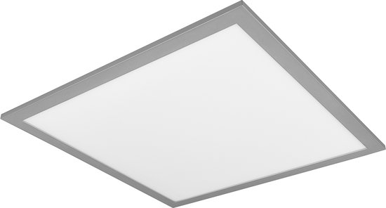 LED Plafondlamp - Plafondverlichting - Trion Alina - 18W - Warm Wit 3000K - Mat Titaan - Aluminium - 45cm