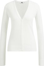 WE Fashion Dames fijngebreid vest met V-hals