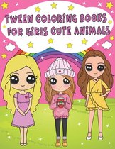 tween coloring books for girls cute animals: Cute Animals Colouring Book for Girls, snail, Cute Owl, Cat, Monkey horse, Shark, Dog, Rabbit, Bear, Rela
