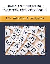 Easy and Relaxing memory activity book for adults & seniors: Extra large print word search puzzle book for grandma grandpa seniors and adults, Fun Gam