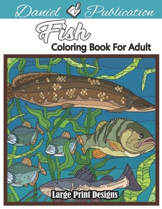 Fish Coloring Book For Adult: Cute and Lovable FISH Coloring Book For ...